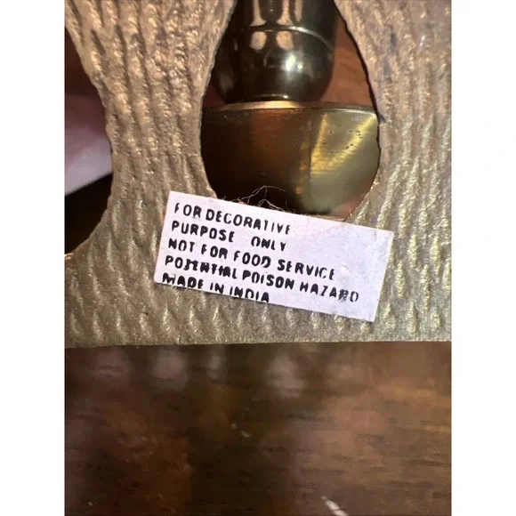 Pair Of Brass Pineapple Wall Mount Candle Holder 7" Tall 5" Wide EUC India - Picture 7 of 7